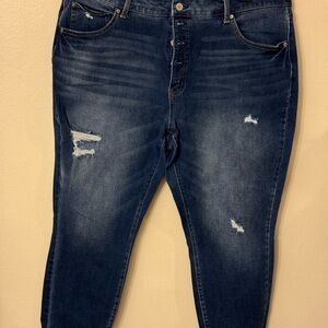 Time and Tru High Rise Skinny Jeans - Dark Blue